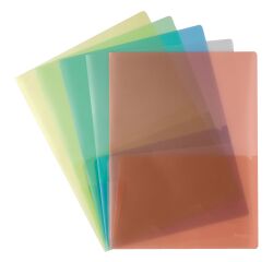 Chemise double poches Esselte polypropylène translucide A4 couleurs assorties