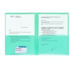 Chemise double poches Esselte polypropylène translucide A4 couleurs assorties