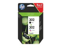 HP 302 Pack 2 catuchos originales negro + tricolor (190 + 3 x 165 páginas)