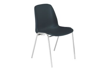 Chaise coque Sora - coque polypropylène - pieds métal - Version accrochable