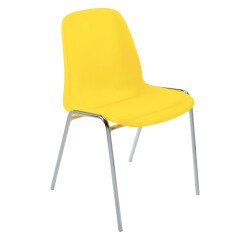 Silla Coque amarillo ácido