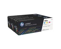 Pack of 3 toners HP 305A color