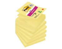 Z-notes repositionnables Super Sticky Post-it 76 x 76 mm jaune - bloc de 90 feuilles