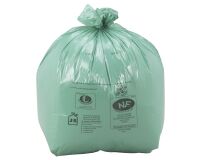 Bolsa de basura de 50 litros NF Medio Ambiente verde - 250 bolsas