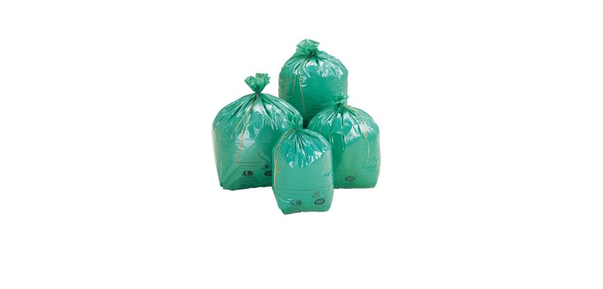 Sac poubelle 100 litres NF Environnement vert - 200 sacs