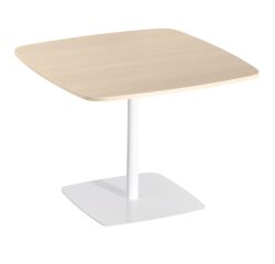 Table de réunion/restauration chêne 4 places L 100 x P 100 cm - Tamaris