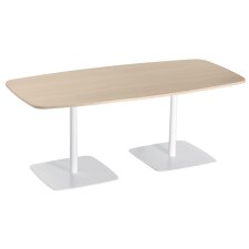 Table de réunion Arti 8 places L 190 x P 90cm pied métal