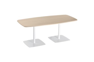 Table de réunion Arti 8 places L 190 x P 90cm pied métal