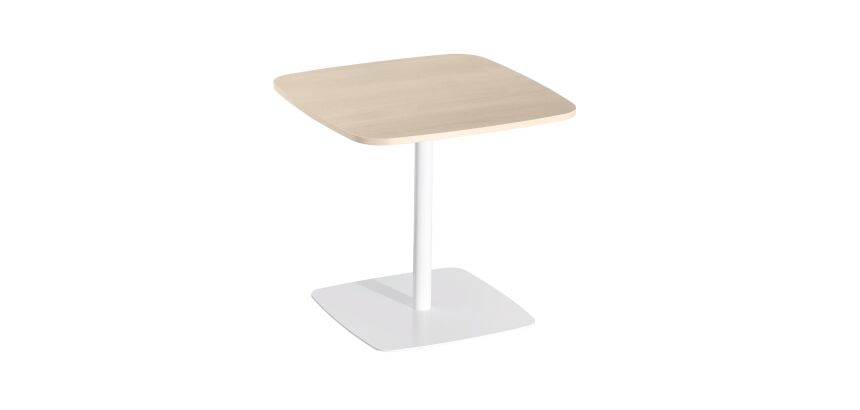 Table de réunion/restauration chêne 2 places L 80 x P 80 cm - Tamaris