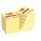 Notes jaunes SUPER STICKY POST-IT 51 x 51 mm - Bloc de 90 feuilles
