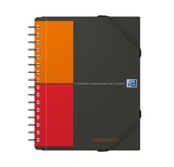 Spiral notebook Oxford Meetingbook size A5 checked 5 x 5 160 pages