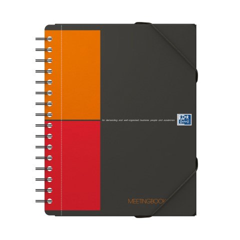 Cuaderno espiral Oxford International Meetingbook A5 - cuadros pequeños - 160 páginas