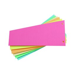 Intercalaire Trapèze carte bristol neutre couleurs assorties - Paquet de 100