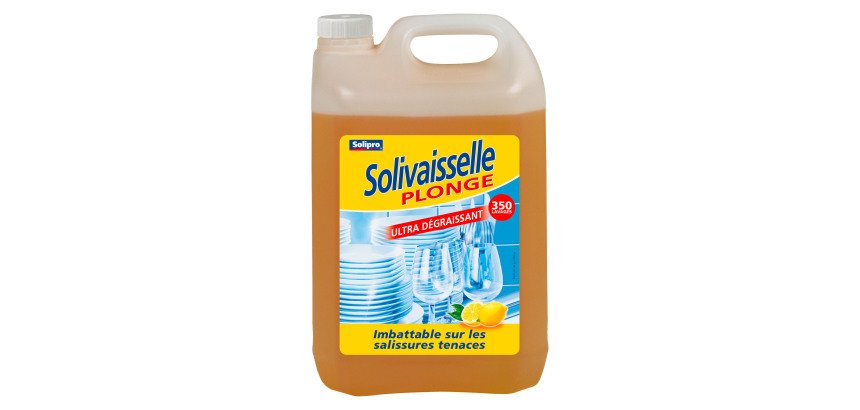 Liquide vaisselle mains Solipro Solivaisselle Plonge citron - bidon de 5 litres
