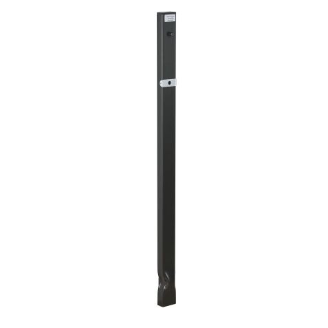 Base de fijación para papelera mural de exterior basculante 27 litros H 98,5 cm gris