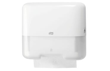 Distributeur essuie mains pliage enchevêtré Tork H3 + recharge blanc - Pack
