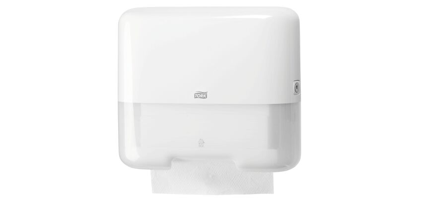 Pack Tork H3 mini: 1 dispenser + 1 refill hand wipers