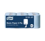 Bobine d'essuyage à dévidage central Tork M2 Wiper 320 bleue - Carton de 6