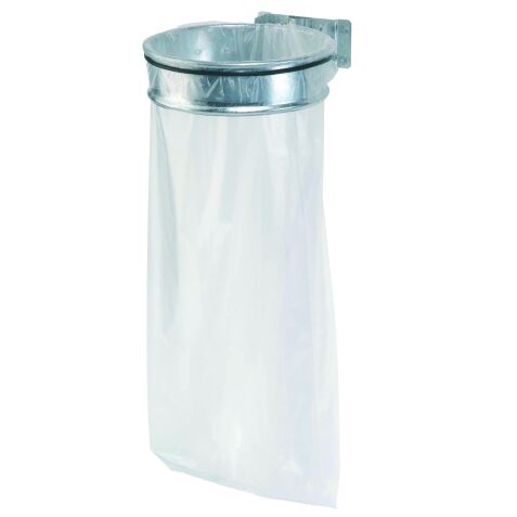 Support de sacs poubelles mural 110 litres Rossignol Ecollecto gris