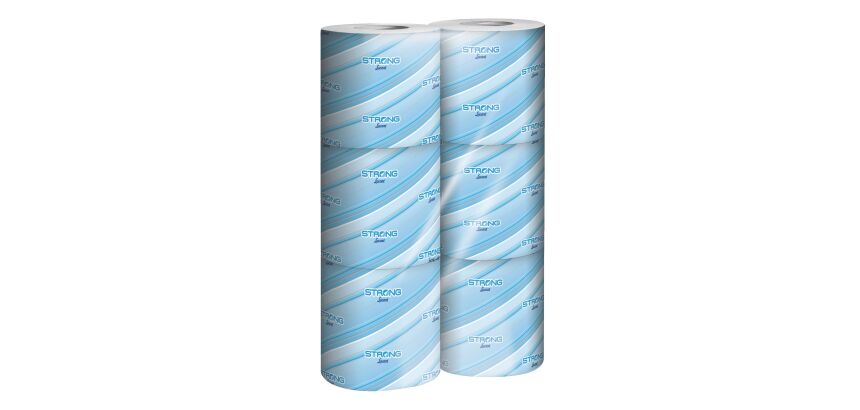 Papier toilette double épaisseur Strong Lucart - Carton 72 rouleaux 195 feuilles