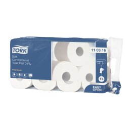 Doos van 72 rollen toiletpapier Tork Premium 3 lagen
