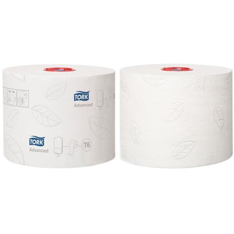 Toilettenpapier doppelte Dicke Tork T6 Premium - Box von 27 Rollen 100 m