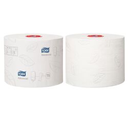Toiletpapier dubbele dikte Tork T6 Premium - Doos van 27 rollen 100 m