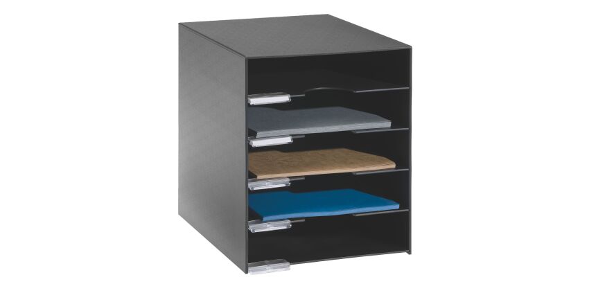 Trieur 5 cases noir