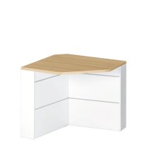 Reception desk for persons with reduced mobility W 83 cm Quadri