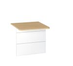 Banque d'accueil basse droite pour personne à mobilité réduite L 80 x H 74 cm - Sunday