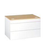 Banque d'accueil basse droite L 120 x H 74 cm - Sunday