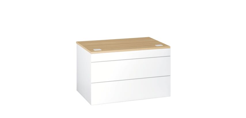 Banque d'accueil basse droite L 120 x H 74 cm - Sunday