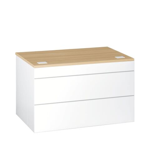 Banque d'accueil basse droite L 120 x H 74 cm - Sunday