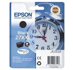 Epson 27XXL (C13T27914012) cartucho original negro de muy alta capacidad (2200 páginas)
