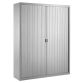 Armario de oficina metálico desmontable Ancho Especial Alt. 200 x An. 160 cm Aluminio Puerta persiana 