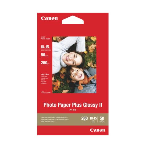 Papel fotográfico brillante Canon PP 201-10 x 15 cm 265 g - 50 hojas
