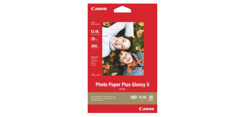 Papier photo glacé Canon PP 201-13 x 18 cm 260 g -20 feuilles