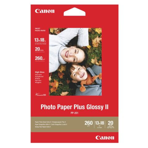 Papel fotográfico brillante Canon PP 201-13 x 18 cm 260 g - 20 hojas