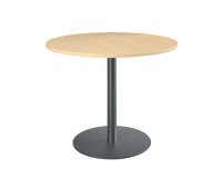 Mesa redonda Ø 100 cm Excellens haya base circular antracita