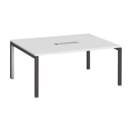 Table de réunion L 160 x P 120 cm piètement métal avec top access Arko