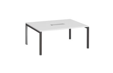 Table de réunion L 160 x P 120 cm piètement métal avec top access Arko