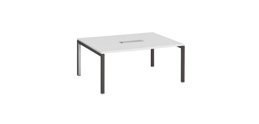 Table de réunion L 160 x P 120 cm piètement métal avec top access Arko