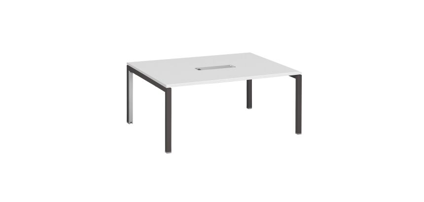 Table de réunion L 160 x P 120 cm piètement métal avec top access Arko