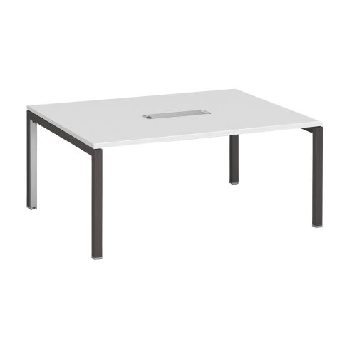 Mesa de reunión Arko Blanca patas Antracitas