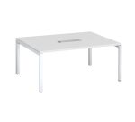 Table de réunion L 160 x P 120 cm piètement métal avec top access Arko