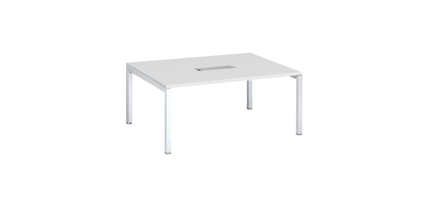 Table de réunion L 160 x P 120 cm piètement métal avec top access Arko