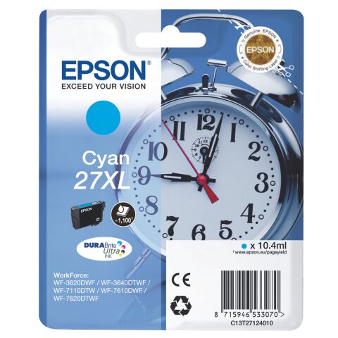 Epson 27XL Cartucho original cian (1100 páginas)