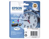 Cartuccia inchiostro Epson originale 27XL ciano, magenta, giallo c13t27154012 3 unità