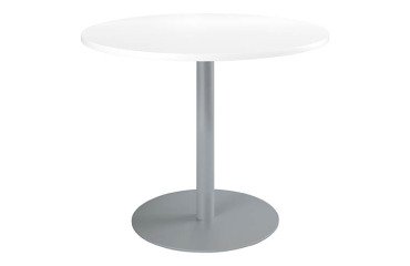 Table de réunion ronde piètement colonne métal Excellens
