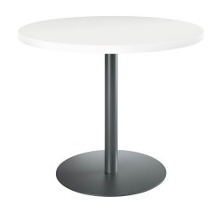 Mesa redonda Ø 100 cm Excellens Blanco base circular